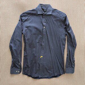 Café Coton Navy Patterned Dress Shirt